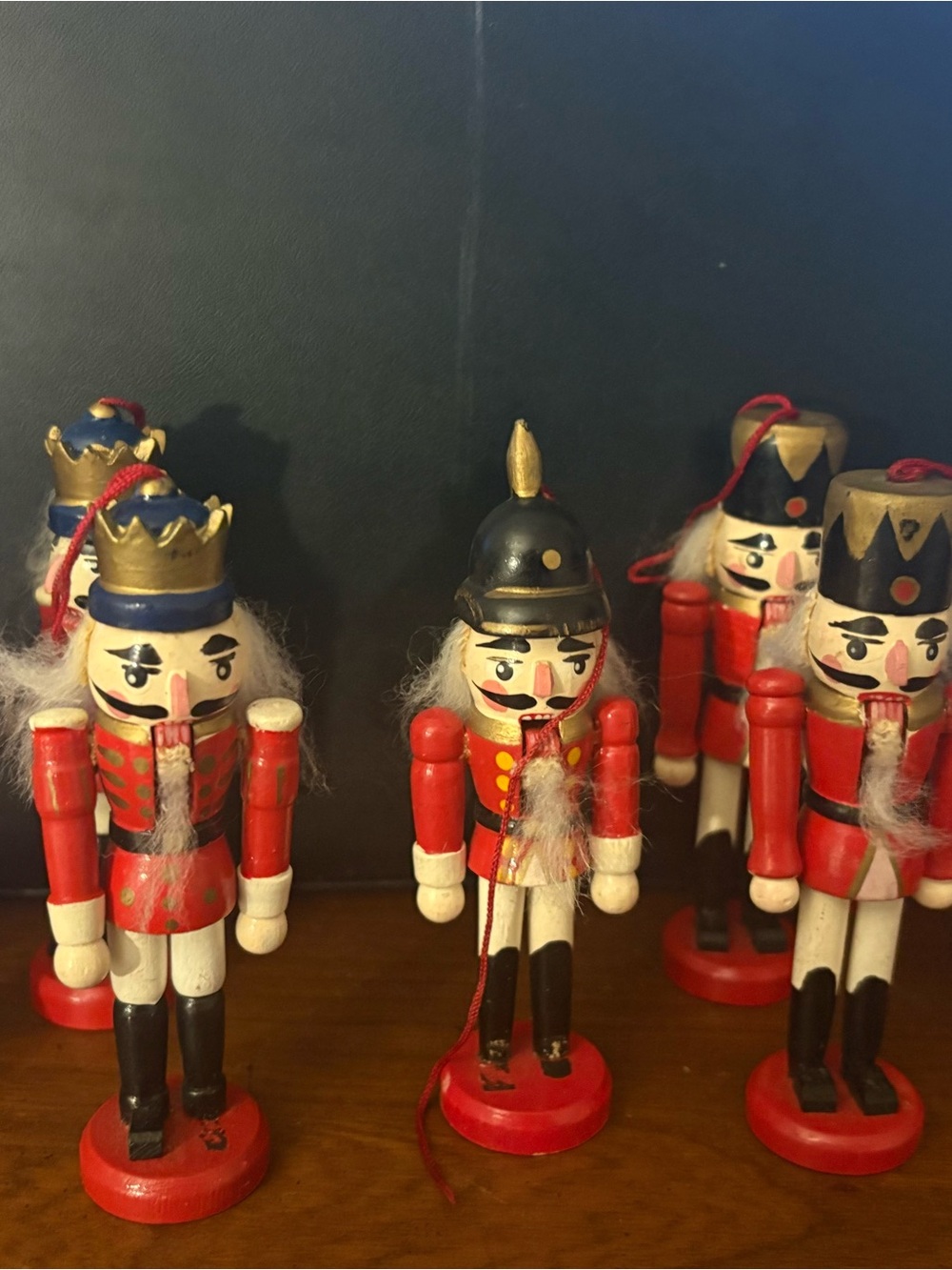 Classic Red Wooden Nutcracker Toy Soldier Ornament -